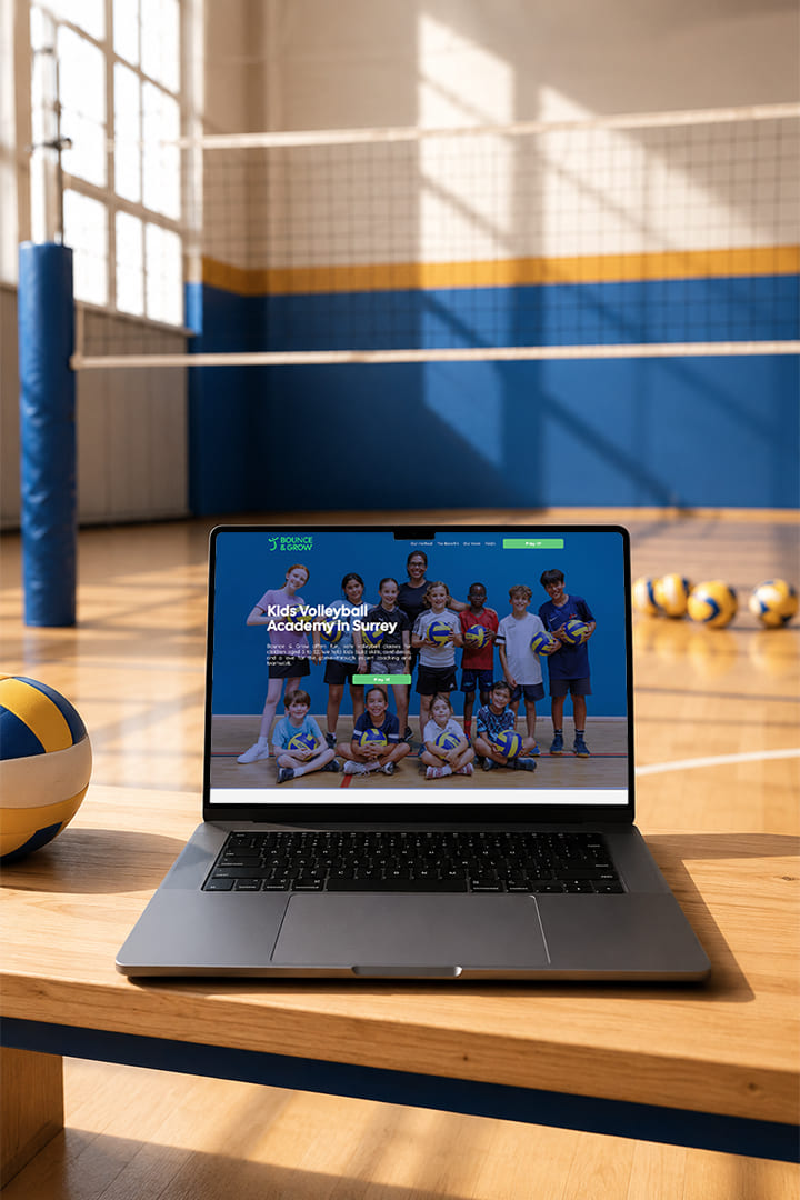 proyecto diseño web academia volleyball